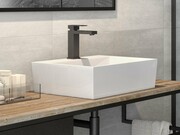 Besco Vera Glam Złota umywalka nablatowa 40x50x15cm #UMD-V-NBZ