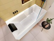 Riho Still Shower Plug&Play wanna prostokątna 180x80cm lewa z obudową + nóżki + syfon B103010005