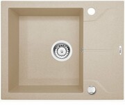 Deante Andante zlewozmywak 1-komorowy z krótkim ociekaczem piaskowy ZQN 711A