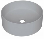 Deante Silia umywalka nablatowa granitowa Ø36 cm szary metalik CQS SU4S