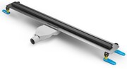 New Trendy Visio Slim Black odpływ liniowy z rusztem matowym w kolorze czarnym 80x3,2 cm OL-0078