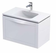 Oristo Skagen szafka podumywalkowa wisząca 79x50x45 biały mat OR49-SD1S-80-2