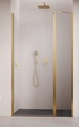 Radaway Nes Gold Dwj II Drzwi wnękowe 80 cm prawe złoty połysk szkło przejrzyste 10036080-09-01R