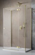 Radaway Essenza Brushed Gold Kdj+S kabina 70x100x70cm prawa szczotkowane złoto 1384048-01-01/1385022-99-01R/1384048-01-01