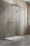 Radaway Essenza Pro Brushed Copper Kdj+S kabina 80x100x80cm prawa szczotkowana miedź 10097310-93-01R/10098080-01-01/10098080-01-01