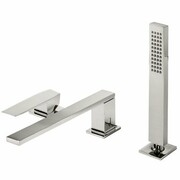 Tres Slim Exclusive bateria wannowa 3-otworowa stal 20216101AC