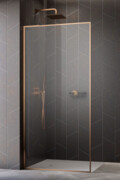 Radaway Modo F SL Brushed Copper II kabina Walk-in 65x201,6cm lewa Szczotkowana Miedź szkło przejrzyste 10419065-93-01L