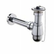 McAlpine Syfon umywalkowy niski z spustem chrom 220/255M