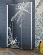 Grawer na szkle dla kabin Radaway wzór Dragonfly