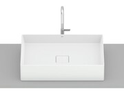 Roca Terra umywalka nablatowa 51x36 cm prostokątna Fineceramic biała powłoka SUPERGLAZE A32787ZS00