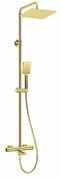 Deante Gold zestaw prysznicowo-wannowy termostatyczny złoty NAC Z1HT