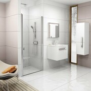 Ravak Chrome Drzwi prysznicowe CSD1-90 satyna+transparent 0QV70U00Z1