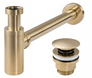 Rea Syfon Umywalkowy Klik-Klak Uniwersalny Złoty Szczotkowany REA-A8586