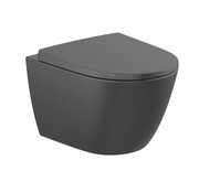Roca Ona miska WC wisząca Rimless Czarny Mat A346688080