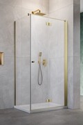 Radaway Nes KDJ B Brushed Gold kabina 90x90 prawa szczotkowane złoto 10025090-99-01R/10039090-01-01