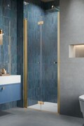 Radaway Nes Gold Dwb drzwi wnękowe 90cm lewe złoty połysk szkło przejrzyste 10029090-09-01L