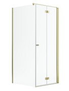 Radaway Nes Gold Kdj B kabina 100x100cm prawa złoty połysk 10025100-09-01R/10039100-01-01