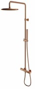 Omnires Y zestaw prysznicowy natynkowy termostatyczny miedź szczotkowana Y1244SUCPB ___ RABAT W KOSZYKU! ___