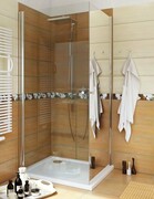 Sea Horse Fresh Line kabina natryskowa narożna kwadratowa 90x90x195cm przejrzyste/lustro BK122PTLL