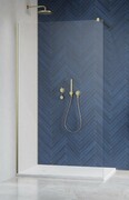 Radaway Modo New II Brushed Gold kabina Walk-in 160x200 szczotkowane złoto 389164-99-01