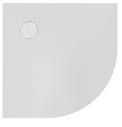 Sanplast Structure Mineral BP-M/STRUCTURE brodzik półokrągły 80x80x1,5 cm biały 645-360-0420-01-010