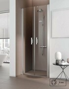 Kermi Pega drzwi wahadłowe 2-skrzydłowe 120 cm przejrzyste PEPTD12020VPK