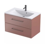 Oristo Lagom szafka podumywalkowa wisząca 80x50x45 Ceglany Mat OR53-SD2S-80-19