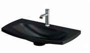 Oristo Louis umywalka konglomeratowa meblowa czarny mat 82x48cm UME-LU-82-94