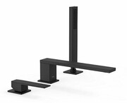 Tres Slim-Tres Bateria wannowa trzyotworowa z słuchawką czarny mat 20216101NM