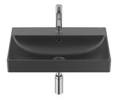 Roca Ona umywalka ścienna Compacto 60x46 Czarny Mat A327686080