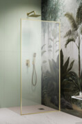 Radaway Modo F SL Brushed Gold II kabina Walk-in 90x201,6cm prawa Szczotkowane Złoto szkło przejrzyste 10419094-99-01R