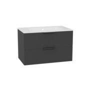 Excellent Tuto 2.0 szafka wisząca z umywalką PIK 80x50x46,5 cm front gładki wysoki szary MLEX.2172.K.80.0265.GRGR