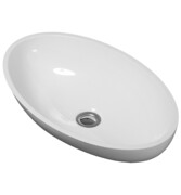 Omnires Crete umywalka nablatowa 51x30cm biała CRETEBP ___ RABAT W KOSZYKU! ___