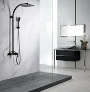 Blue Water Toronto zestaw kabinowo-prysznicowy czarny mat TOR-ZKPN.400CM