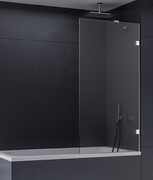 New Trendy Eventa Parawan nawannowy 100x150 cm z wspornikiem skośnym przejrzyste EXK-6998