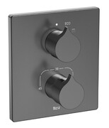 Roca Insignia bateria prysznicowa termostatyczna podtynkowa Brushed Titanium Black EVERLUX-PVD A5A2C3ANM0