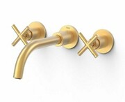 Tres MONTBLANC Bateria umywalkowa podtynkowa złoty mat 28330002OM