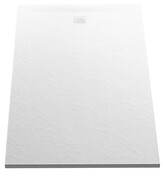 New Trendy Mori brodzik konglomeratowy prostokątny 100x90x3 cm biały B-0434