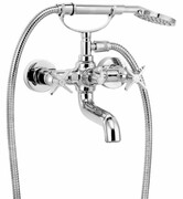 Deante Temisto bateria wannowa z zestawem prysznicowym chrom BQT 011D