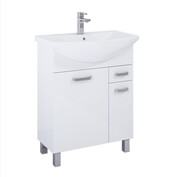 Elita Sunn zestaw szafka z umywalką 66x44x84cm biały połysk RE169192008060