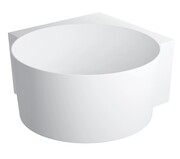 Omnires Ovo M+ wanna wolnostojąca narożna okrągła 120x120 cm biały mat OVO120WNBM