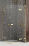 New Trendy Avexa Gold Shine kabina prostokątna 90x120x200 cm przejrzyste EXK-1699