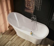 Sanitti Uno wanna wolnostojąca 165x77 + syfon klik-klak biała 11010000 ** RABAT W KOSZYKU **