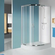 Sanplast TX kpl-P-KP4/TX5b kabina asymetryczna prawa + brodzik 90x120x206 cm przejrzysta 602-271-0320-38-401