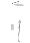 KFA MALAGA CHROM podtynkowy zestaw prysznicowy z baterią termostatyczną 3 funkcyjną 5759-501-00