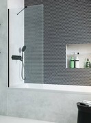 Radaway Modo New Black Pnj parawan nawannowy 50cm L/P czarny mat/szkło przejrzyste 10006050-54-01