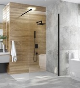 Sanplast Space Wall P/SPACEWALL-XL kabina walk-in 80x228 cm czarny matowy 600-320-3120-59-401