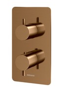 Kohlman Axel Brushed Copper podtynkowa bateria termostatyczna wannowo-prysznicowa z dwoma wyjściami miedź szczotkowana QW432ABC **ZAPYTAJ O RABAT!**