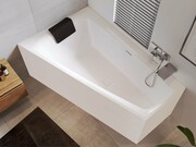 Riho Still Smart Plug&Play wanna asymetryczna 170x110cm prawa z obudową + nóżki + syfon B101008005