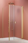 Radaway Nes 6 Kds I Brushed Light Gold kabina 100x70cm prawa szczotkowane jasne złoto 10023100-98-01R/10043070-98-01
